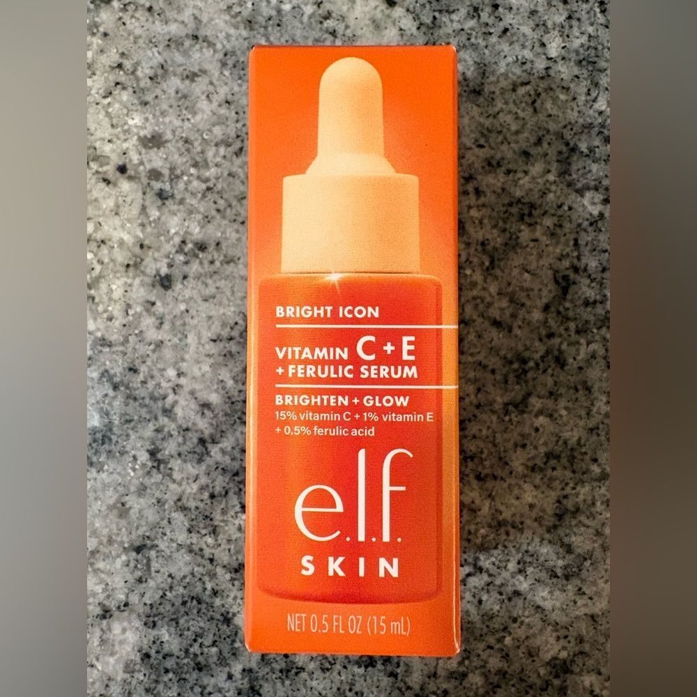 ELF e.l.f. SKIN Vitamin C+E+Ferulic Serum Mini Travel Friendly Brightening